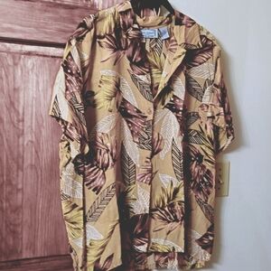 Jane Ashley Tropical Leaf Print Women's Top